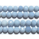 オーウィーブルーオパールミラーボール6.5mmA- （天然石ビーズ）