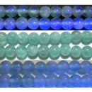 発光グリーンフローライト丸玉6mmB （天然石ビーズ）