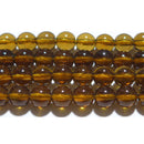 天然シトリン丸玉6mmAA （天然石ビーズ）