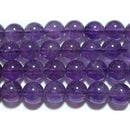 アメジスト丸玉8mm（ルワンダ産）A （天然石ビーズ）
