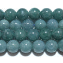 天然ブルー本翡翠（青翡翠）丸玉8mmA （天然石ビーズ）