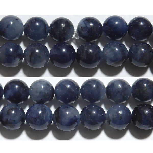 ザギマウンテンクォーツ丸玉8mm（ブルー）A （天然石ビーズ）