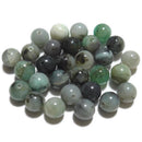 エメラルド丸玉8mmC （天然石ビーズ）