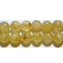 ゴールデントパーズ丸玉7-8mmA （天然石ビーズ）