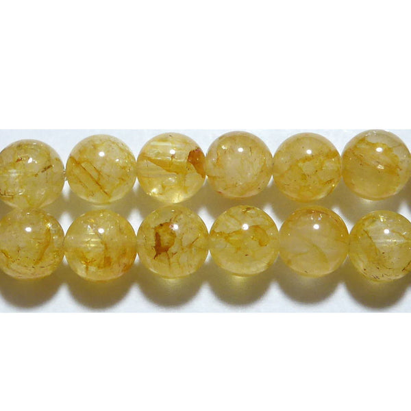 ゴールデントパーズ丸玉7-8mmA （天然石ビーズ）