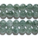 ガーデン水晶丸玉8mm（モスグリーンガーデンクォーツ）B （天然石ビーズ）