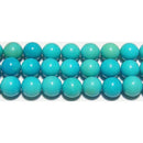 トルコ石(スリーピングビューティー)丸玉8mmA （天然石ビーズ）