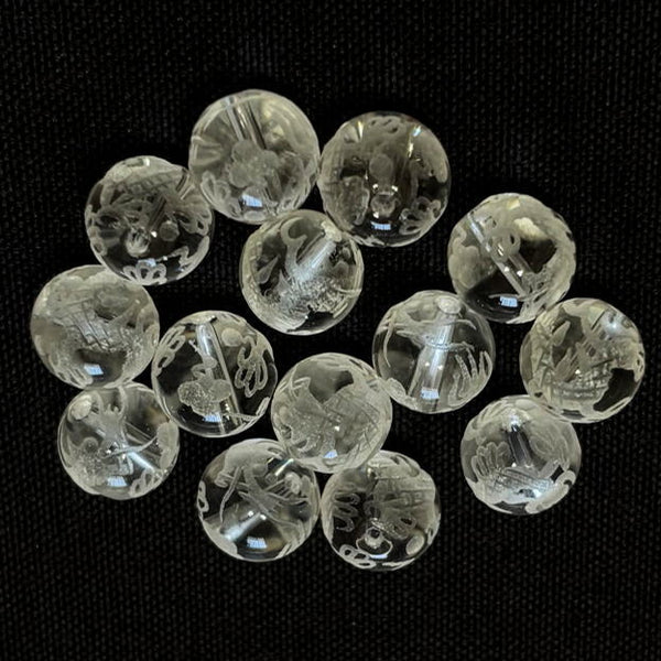 水晶(白龍)丸玉10mmB （天然石ビーズ）