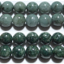 糸魚川本翡翠丸玉10mm（緑）B （天然石ビーズ）