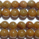 本翡翠丸玉10.5mm（オレンジ）B （天然石ビーズ）