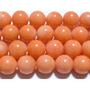 ピンクコーラル丸玉10mmB （天然石ビーズ）