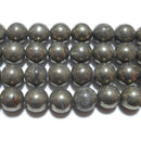 パイライト丸玉10mmB （天然石ビーズ）