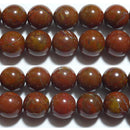 佐渡 油布赤石 丸玉10mmB （天然石ビーズ）
