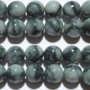 糸魚川本翡翠丸玉12mm（緑）B （天然石ビーズ）