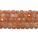 サンストーンキューブカット4.5mmB （天然石ビーズ）