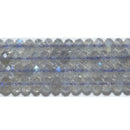 ラブラドライトボタンカット4*2mmA- （天然石ビーズ）