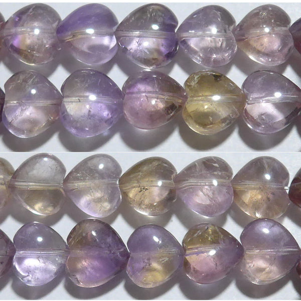 アメトリン パフハート11mmA （天然石ビーズ）