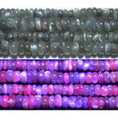 アレキサンドライトボタン型3*1.5mmA- （天然石ビーズ）