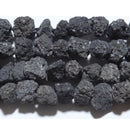 『世界遺産・富士山』富士溶岩ビーズ ラフロック （天然石ビーズ）