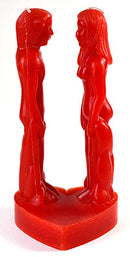 フェイス・トゥ・フェイス・ラヴァー・キャンドル （レッド）