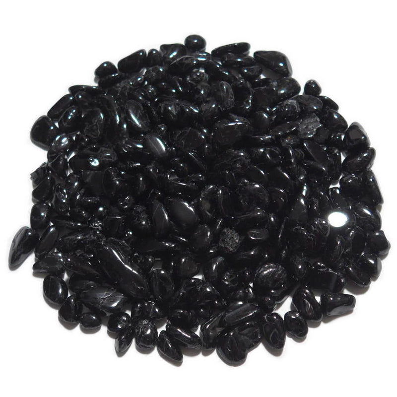 ブラックトルマリンさざれ（穴無し） 約100g