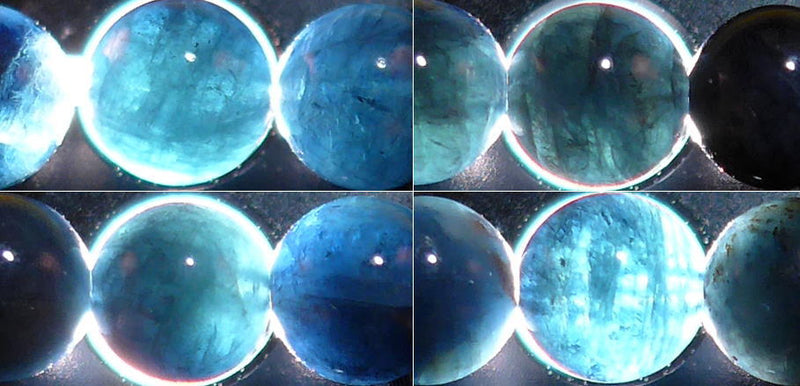 ブルートルマリン（インディゴライト）丸玉6mmB （天然石ビーズ）