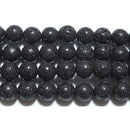 『世界遺産・富士山』富士溶岩ビーズ丸玉6mm （天然石ビーズ）