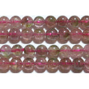 ウォーターメロントルマリン丸玉6mmA （天然石ビーズ）