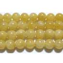 アクアマリン丸玉6mm（イエローアクアマリン）B （天然石ビーズ）