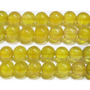 イエローサファイア丸玉6mm（プクラジストーン）AA （天然石ビーズ）