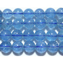 アクアマリン丸玉7-8mm（カザフスタン産）A+ （天然石ビーズ）