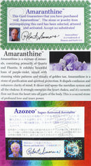 アゾゼオ アマランティン丸玉7-8mmB （天然石ビーズ）