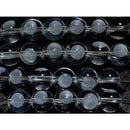 水晶丸玉8mm（神聖幾何学模様彫り：フラワーオブライフ）A （天然石ビーズ）