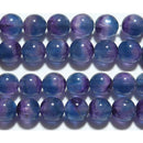 フローライト丸玉7.5mm（キャッツアイ・バイカラー・フローライト）A （天然石ビーズ）