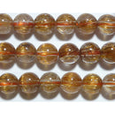 キャッツアイルチルクォーツ丸玉8mmA+ （天然石ビーズ）