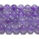 群馬アメジスト（群馬県産アメジスト）丸玉8mm（日本銘石）A （天然石ビーズ）