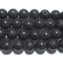 『世界遺産・富士山』富士溶岩ビーズ丸玉8mm （天然石ビーズ）