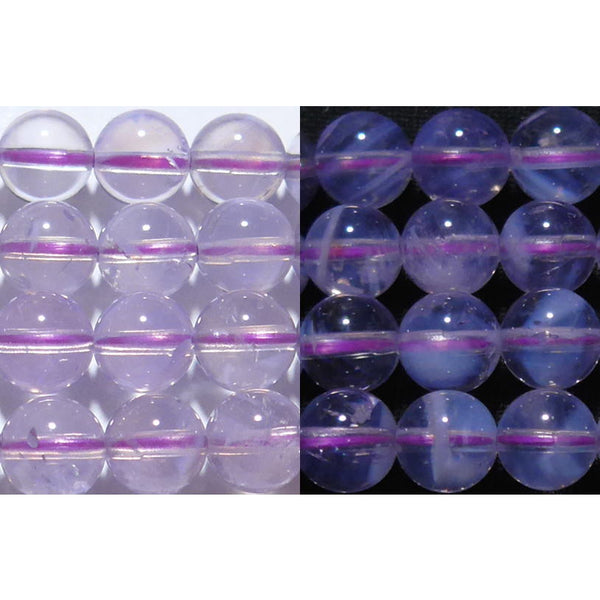 スコロライト丸玉8mm（ファントム）A ☆天然石ビーズ（バラ売り、1玉
