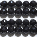 天然黒水晶（モリオン）ミラーボール10mmB （天然石ビーズ）