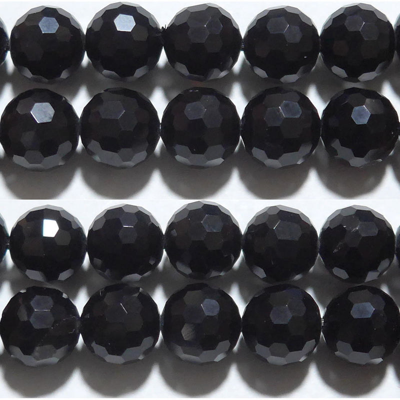 天然黒水晶（モリオン）ミラーボール10mmB （天然石ビーズ）