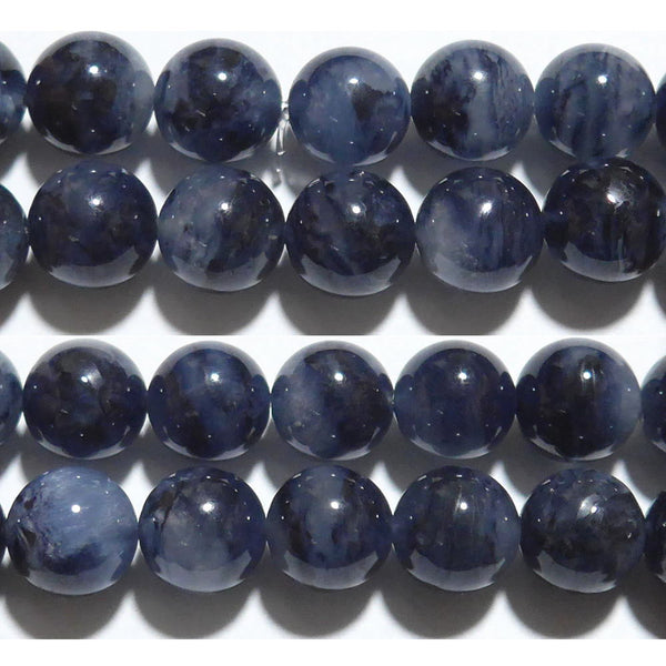 ザギマウンテンクォーツ丸玉10mm（ブルー）A （天然石ビーズ）