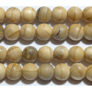 熊野本宮銀杏 丸玉10mm （ウッド系ビーズ）