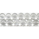 水晶丸玉14mmA （天然石ビーズ）