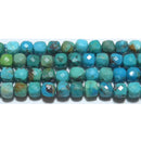 トルコ石キューブカット4.5*4.5mmB （天然石ビーズ）