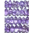 アメジストダブルポイント15*7mmA （天然石ビーズ）