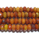 スポンジコーラルボタンカット7*4mmB （天然石ビーズ）