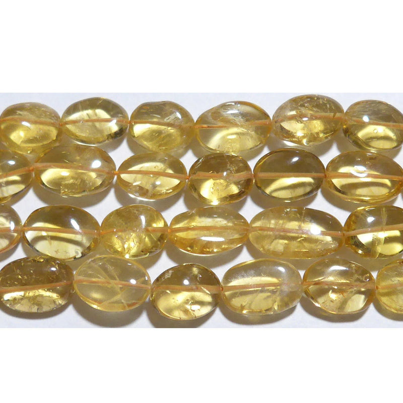 シトリンタンブル13*9mmB （天然石ビーズ）