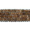 アンダリュサイトボタンカット4*2.5mmA （天然石ビーズ）