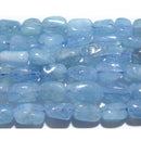 アクアマリン タンブル型 10*7mm B （天然石ビーズ）