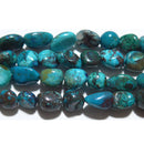 クリソコラタンブル9*6mmB （天然石ビーズ）